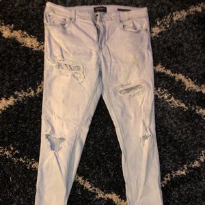 Stacked skinny jean pants